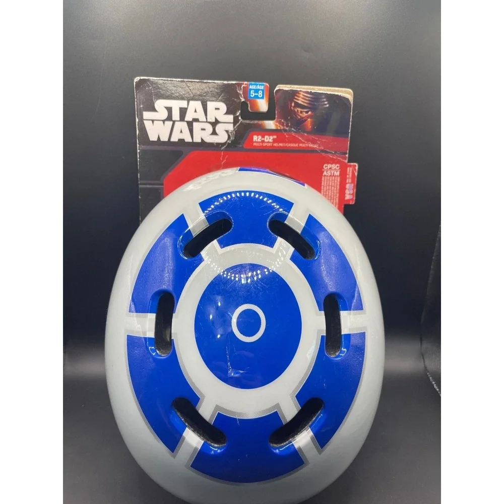 Bell Star Wars R2-D2 Kids Multi-Sport Helmet Ages 5-8 Blue White 7065129